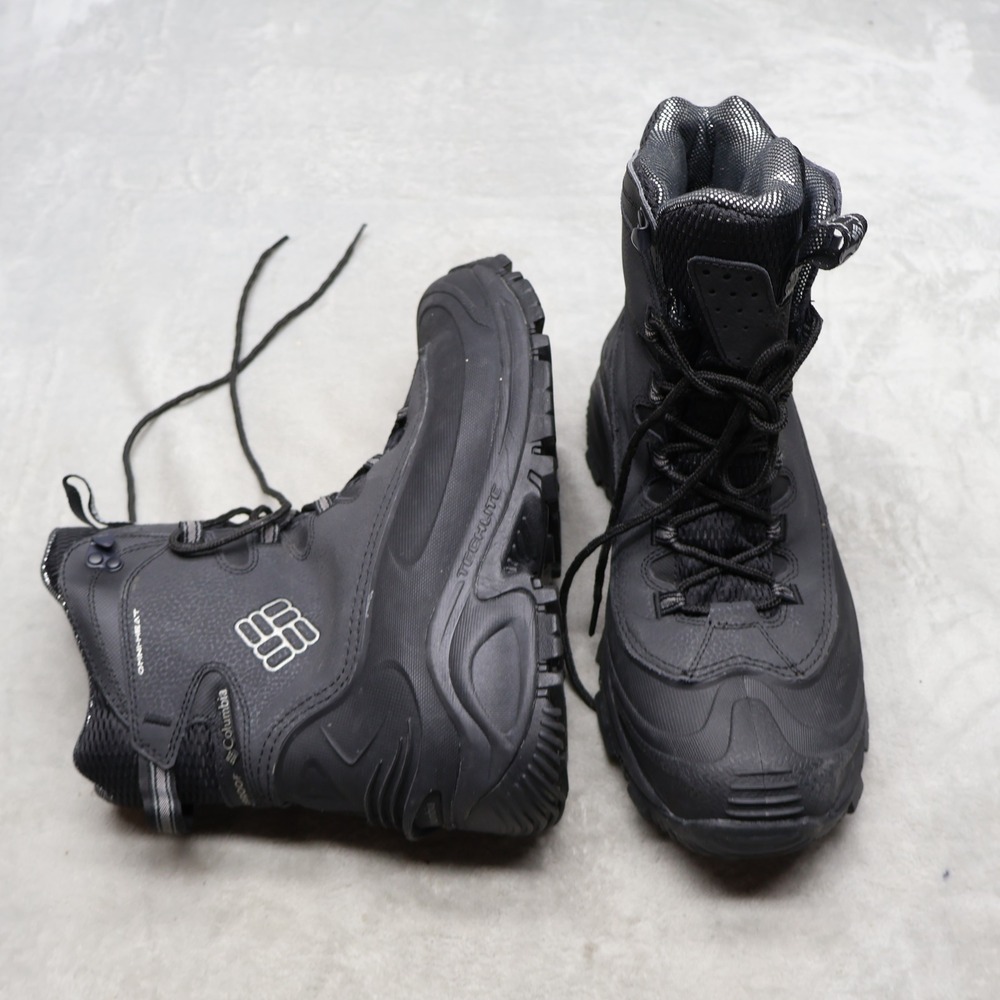 Columbia Mens 11 Snow Boots Black Omni-Heat Waterproof Traction Light YM5383